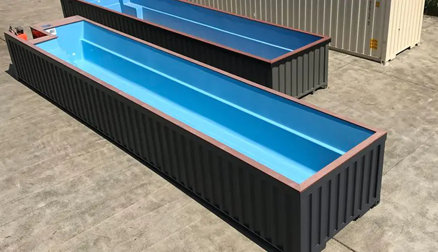 Piscina de contenedores de 40 pies